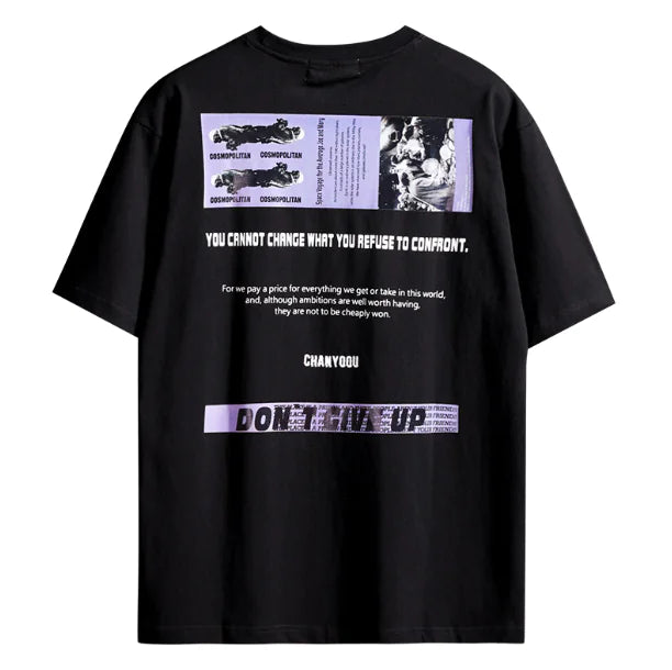 Trendy Hip-Hop Short Sleeve T-Shirt for Men (Pump Cover)